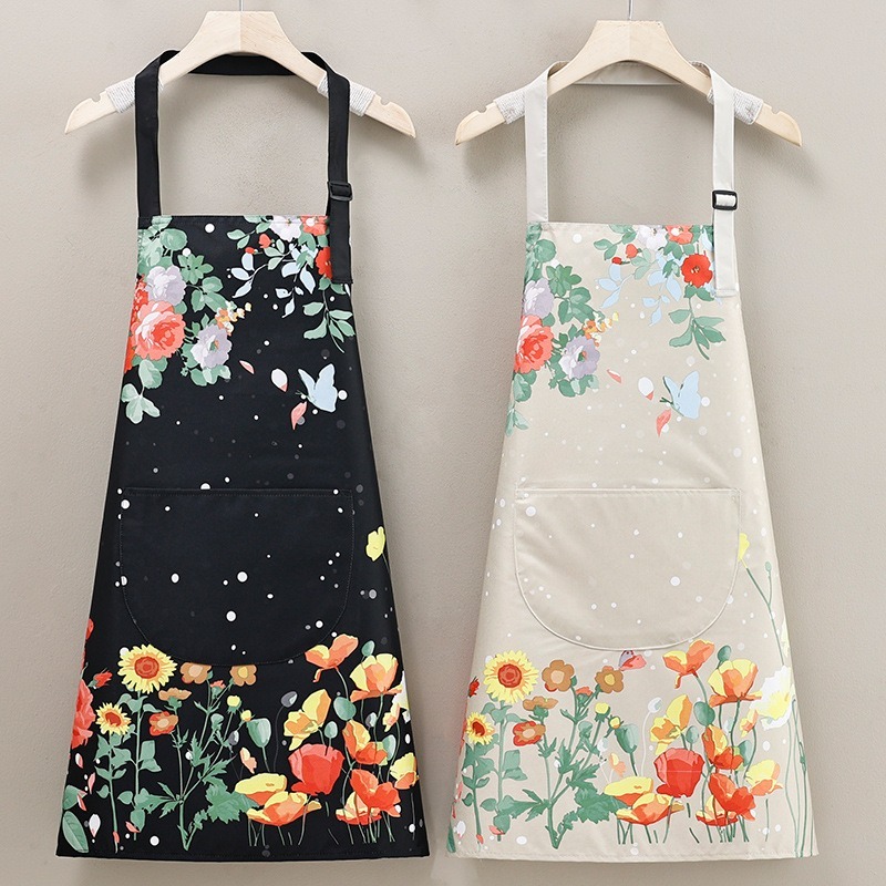 Kitchen Baking Drawing - Household Waterproof and Oil-proof Kitchen Apron