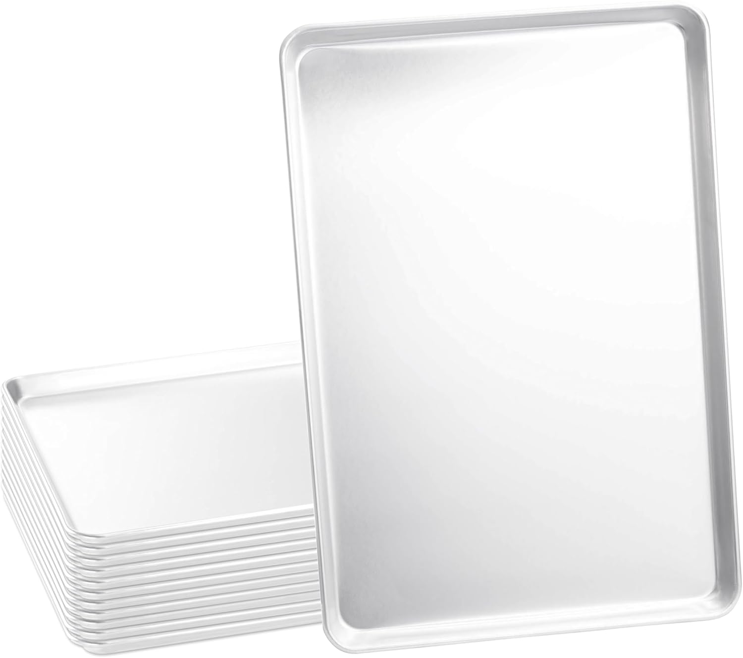 Kitchen Baking Pan - Full Size Commercial Aluminum Baking Sheet