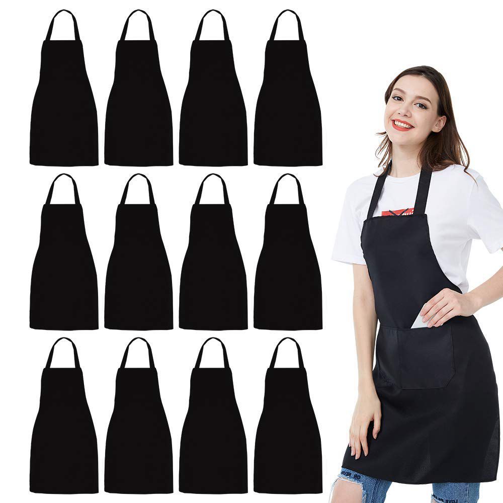 Kitchen Baking Drawing - 12 Pack Bib Apron - Unisex