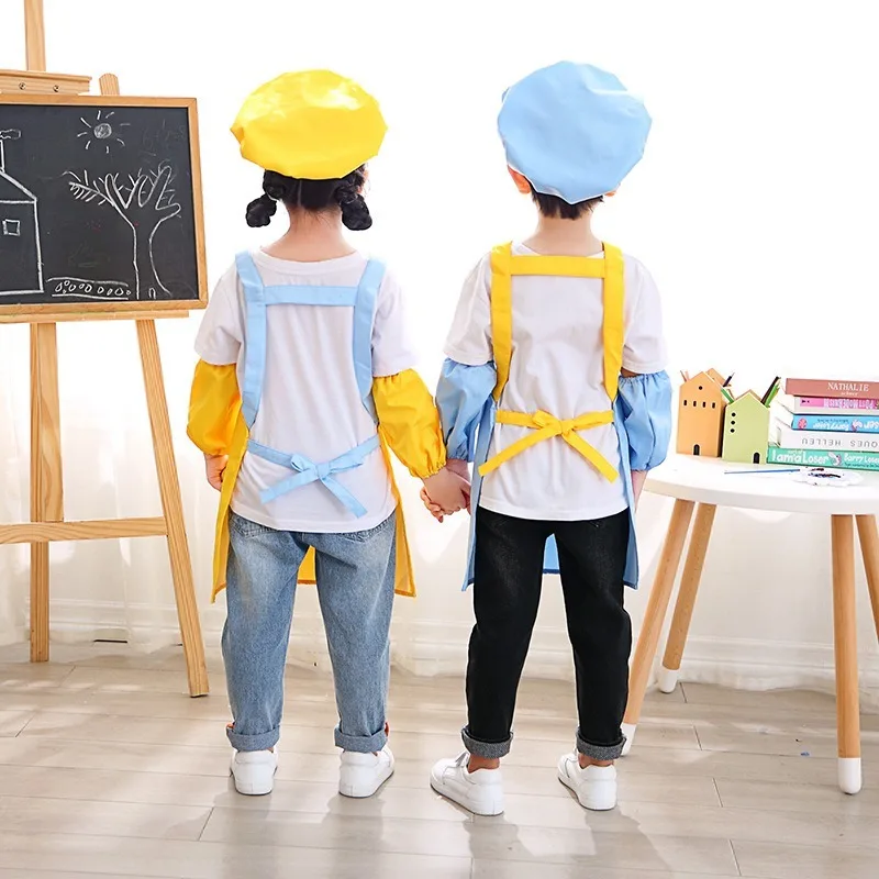 3pc Children Kitchen Apron Set - Kitchen Baking Drawing ulasan dan harga