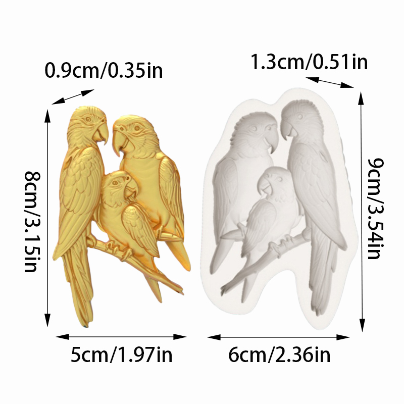 Macaw Family Silicone Baking M - Silicone Cake Mold ulasan dan harga