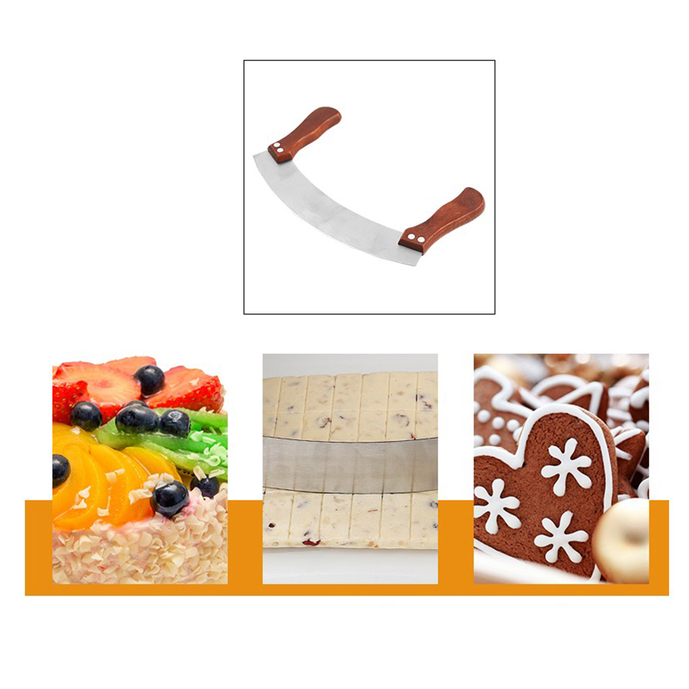 1pc Double Handle Nougat Cutte - Kitchen Accessories For Baking ulasan dan harga