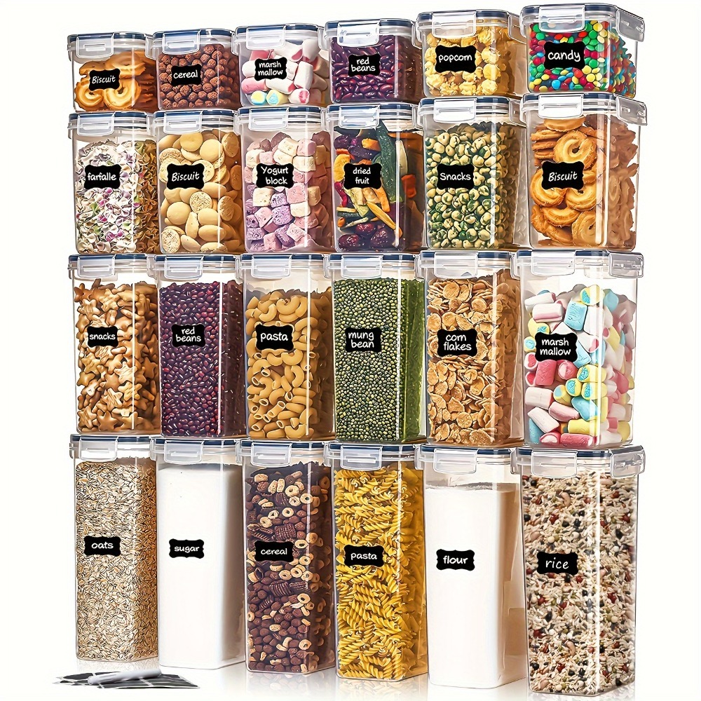 24Pcs Food Storage Containers  - Kitchen Baking Tins ulasan dan harga