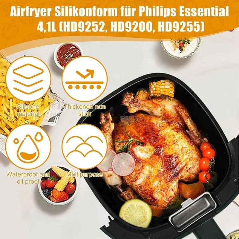 Silicone Air Fryer Mould for f - Philips Air Fryer Hd9252 ulasan dan harga