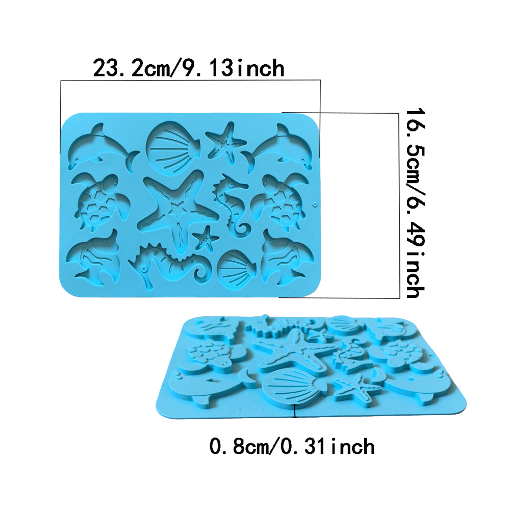 1pc Marine creature shaped cho - Silicone Cake Mold ulasan dan harga