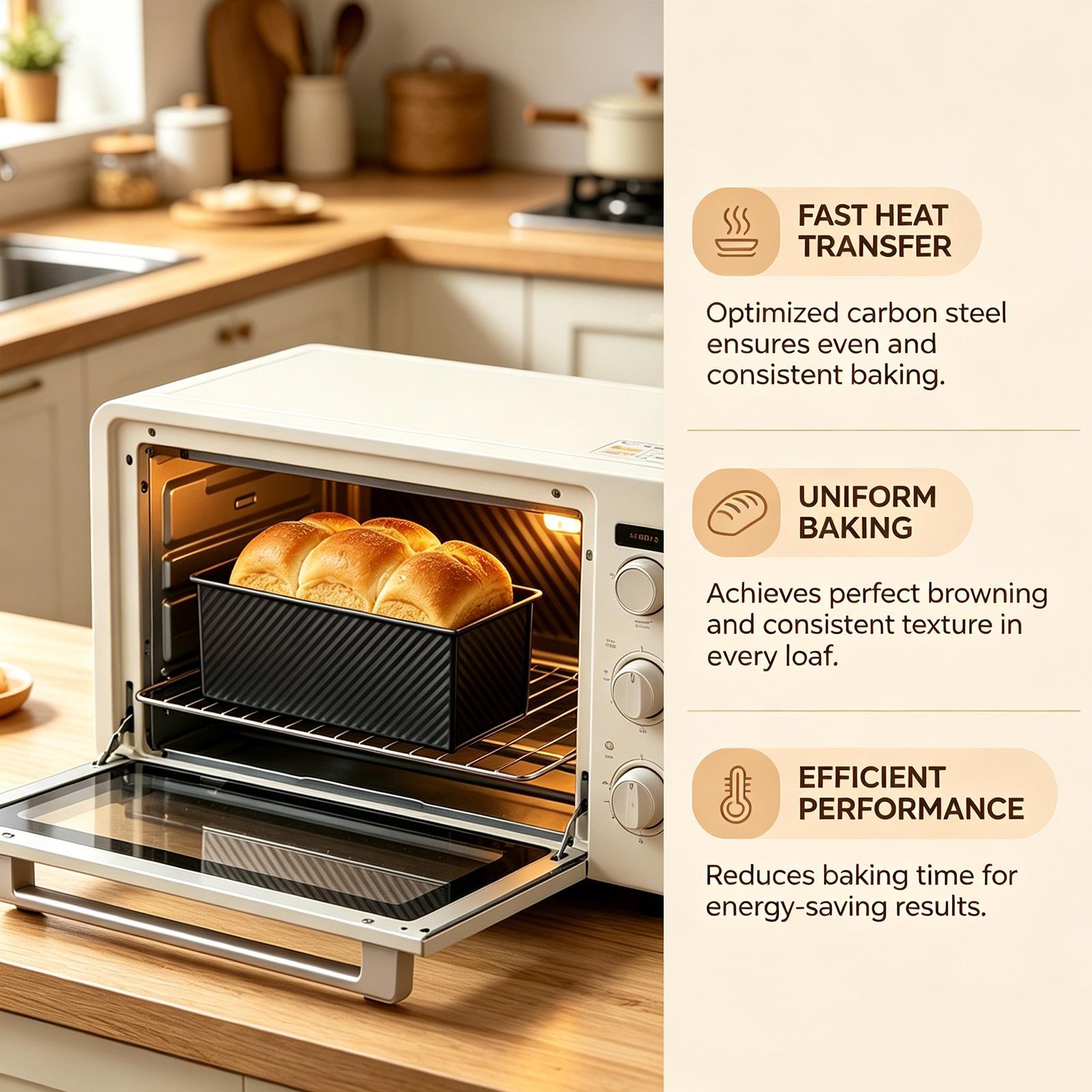 Bread Baking Pan Corrugated Ca - Kitchen Baking Tins ulasan dan harga