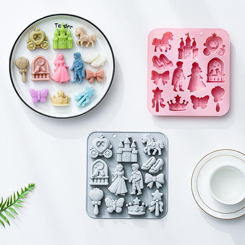 12 Cavity Prince, Princess Sil - Silicone Cake Mold ulasan dan harga