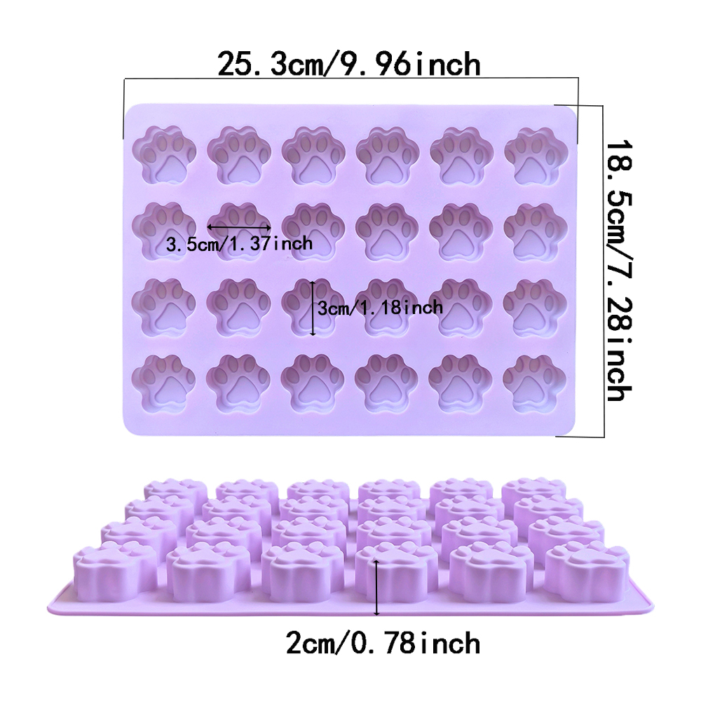 1pc 24 hole cat paw shaped cho - Silicone Cake Mold ulasan dan harga
