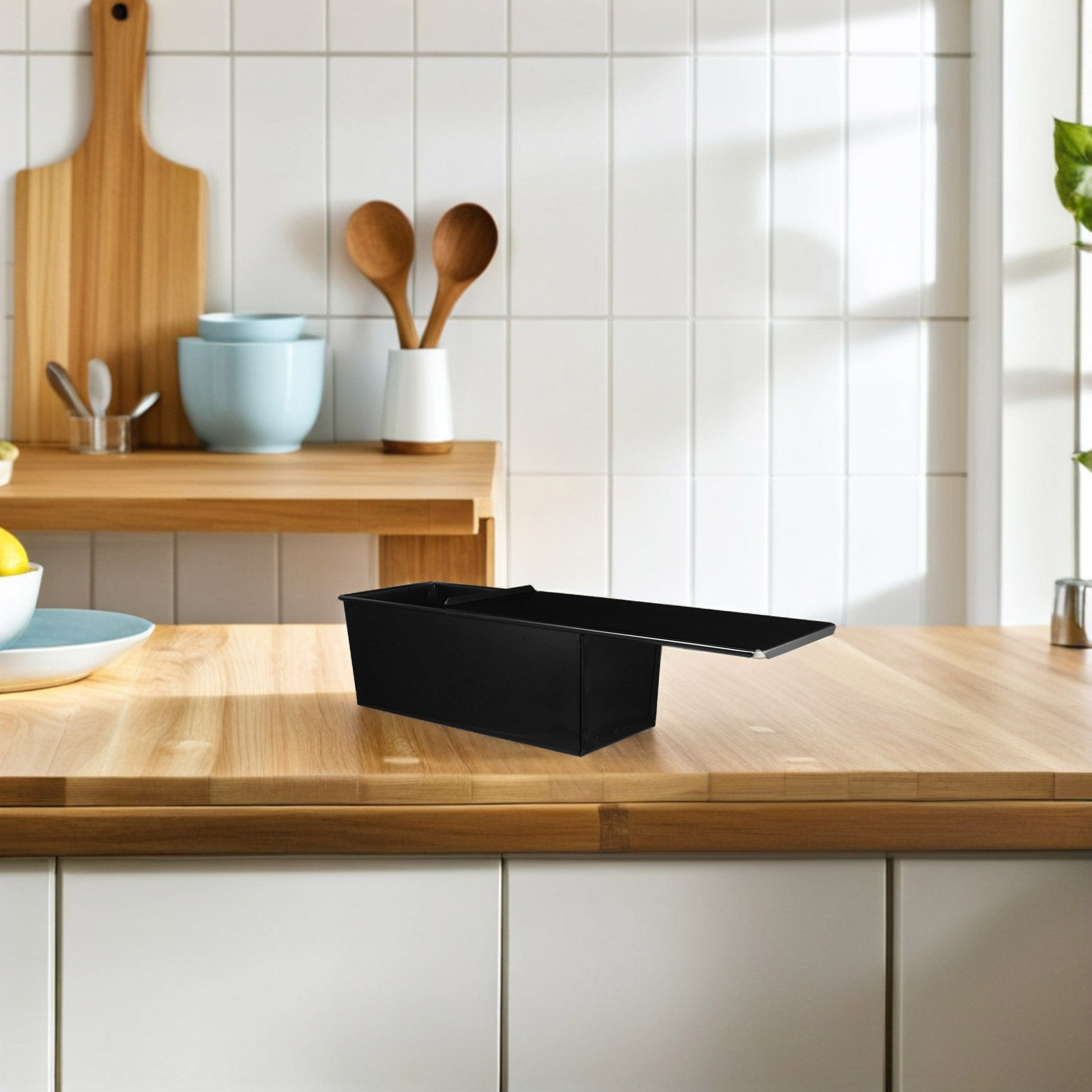 1Pcs Black Loaf Pan with Lid N - Kitchen Baking Pan ulasan dan harga