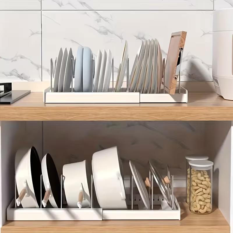 ABS Expandable Pot and Pan Org - Kitchen Cabinet Baking Organizer ulasan dan harga