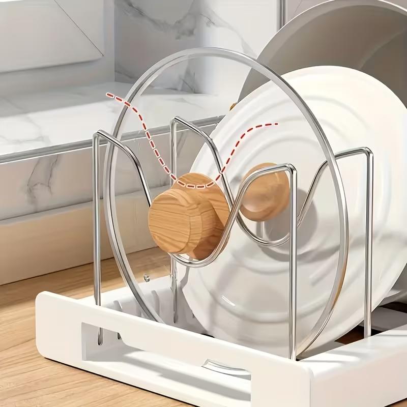 ABS Expandable Pot and Pan Org - Kitchen Cabinet Baking Organizer ulasan dan harga