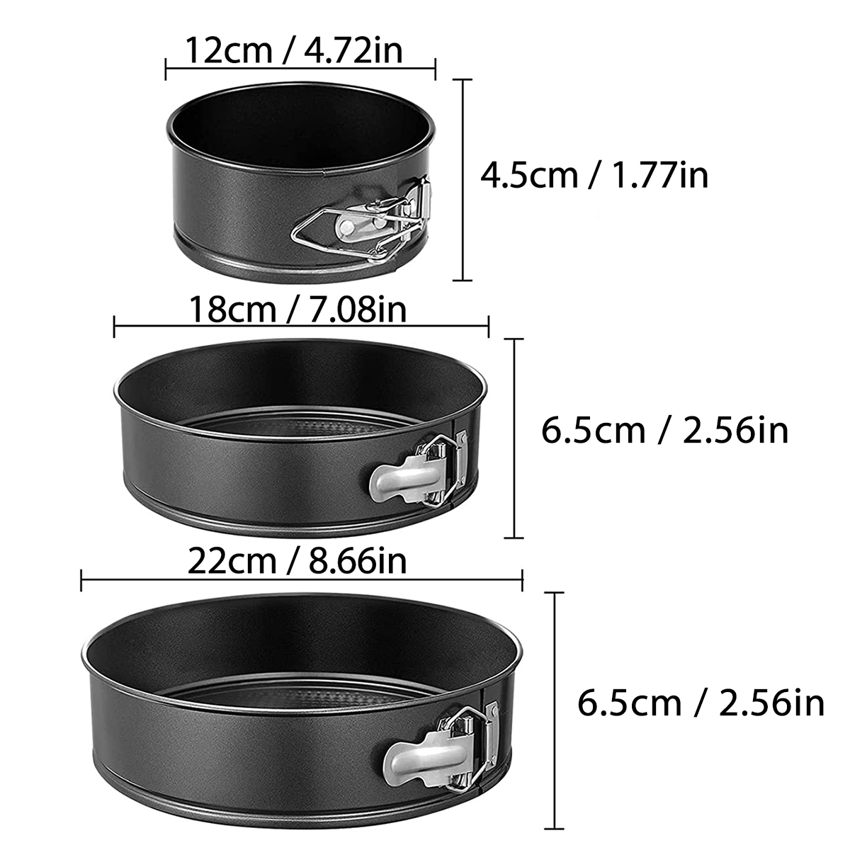 1PC, 3PCS Cake Pan Set, Round  - Kitchen Baking Pan ulasan dan harga
