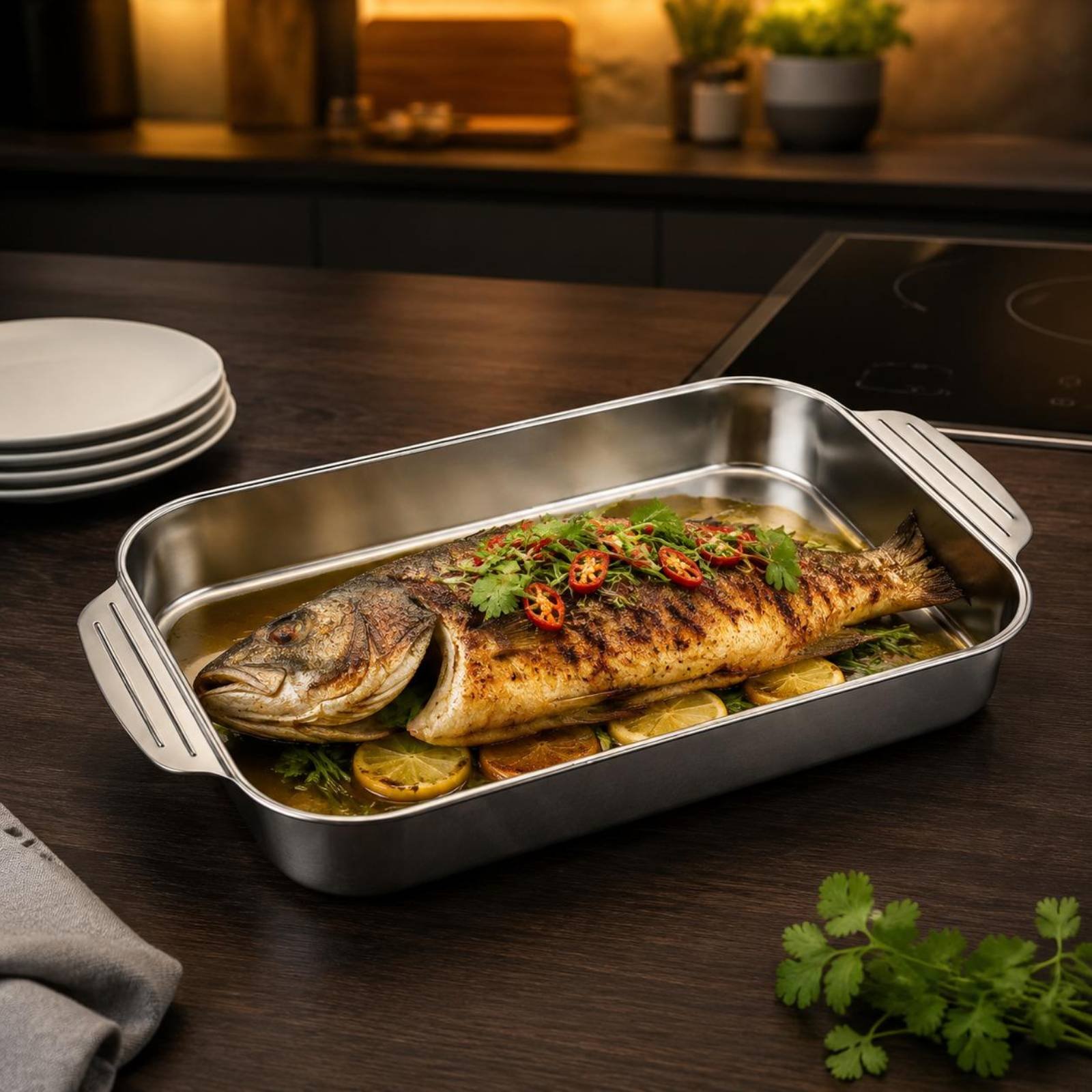 Stainless Steel Roasting Pan R - Kitchen Baking Corner ulasan dan harga