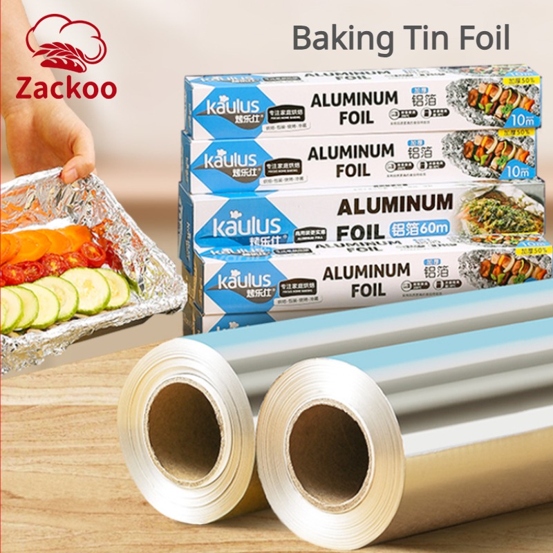 Zackoo 10/20/40M Aluminium Foi - Kitchen Baking Tins ulasan dan harga