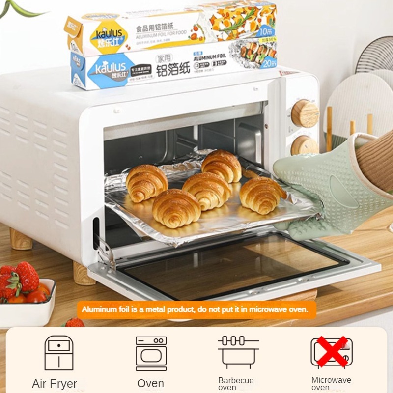 Zackoo 10/20/40M Aluminium Foi - Kitchen Baking Tins ulasan dan harga