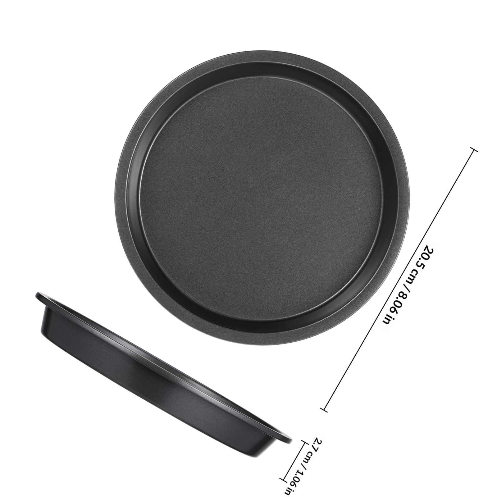Round Carbon Steel Pizza Pan N - Kitchen Baking Pan ulasan dan harga