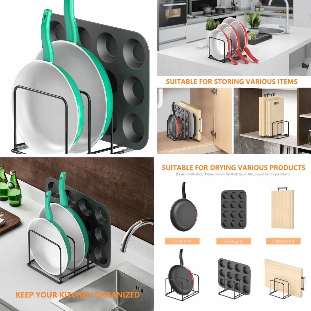 Pan Organizer for Kitchen Cabi - Kitchen Cabinet Baking Organizer ulasan dan harga