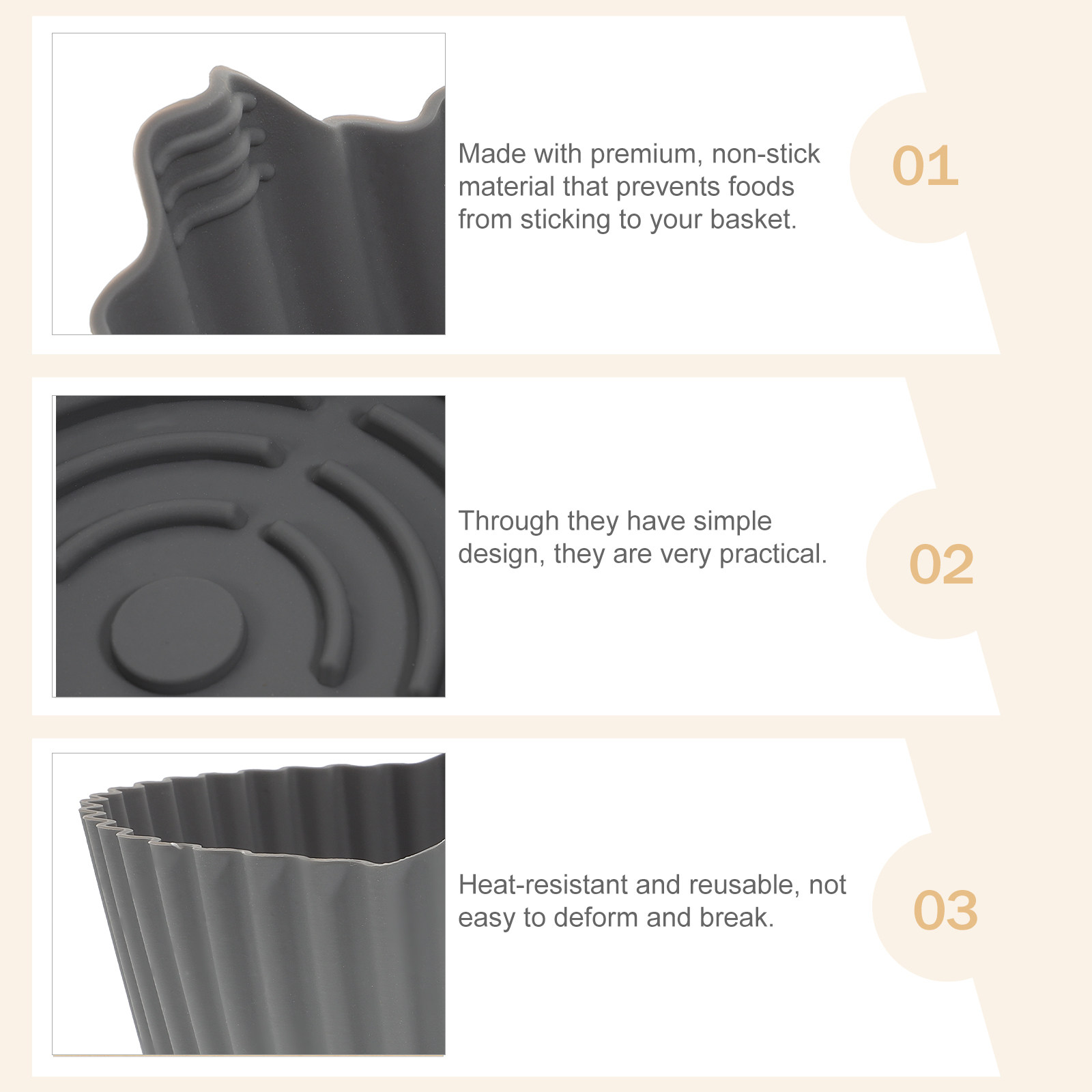 Reusable Silicone Air Fryer Ma - Kitchen Accessories For Baking ulasan dan harga