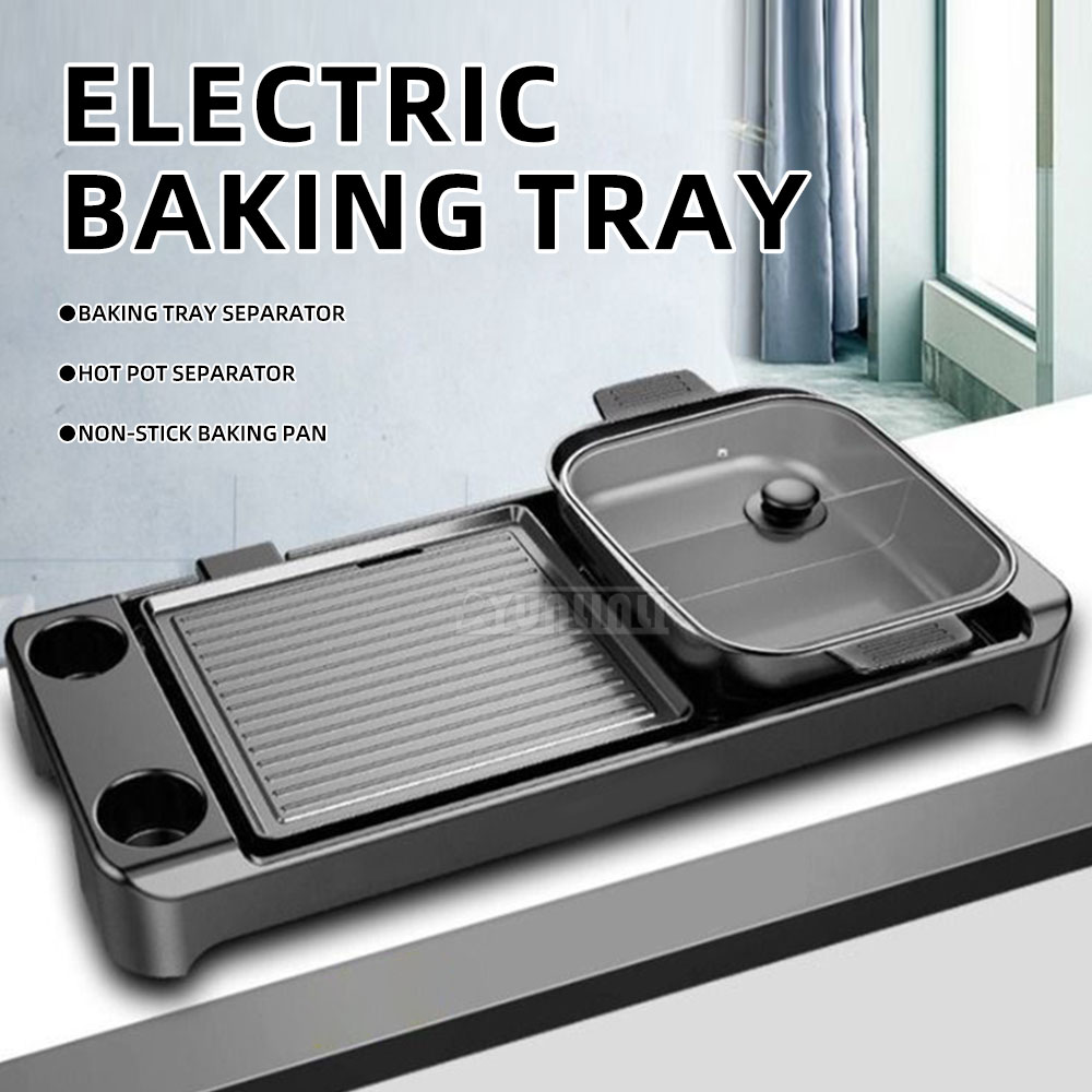 Electric Barbecue Hotpot Stove - Kitchen Appliances For Baking ulasan dan harga