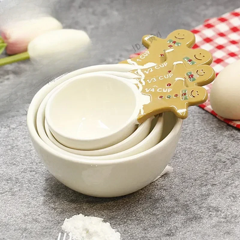 4pcs Christmas Measuring Spoon - Kitchen Baking Gifts ulasan dan harga