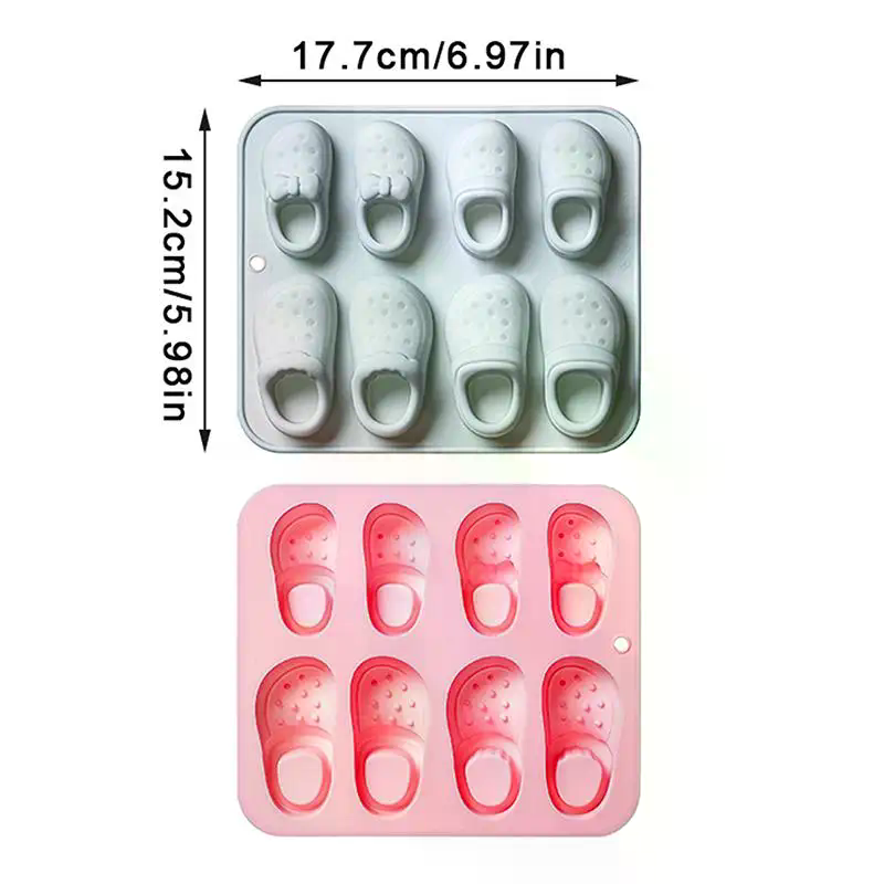 8 Cavity Hole Shoes Theme Sili - Silicone Cake Mold ulasan dan harga
