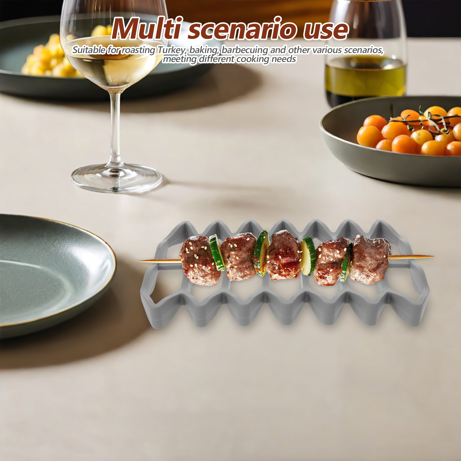 2Pcs Silicone Oven Roasting Ra - Kitchen Baking Pan ulasan dan harga