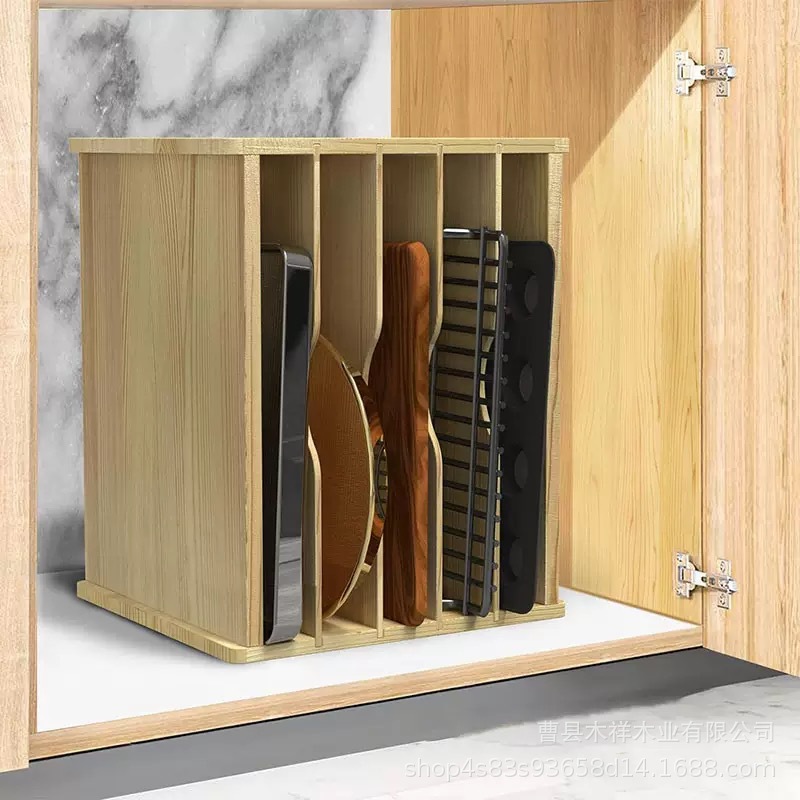Solid wood kitchen storage rac - Kitchen Cabinet Baking Organizer ulasan dan harga