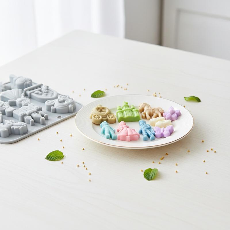 12 Cavity 3D Bow Castle Horse  - Silicone Cake Mold ulasan dan harga