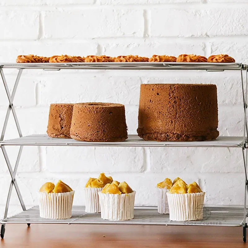 Foldable Multi-Layer Cake Cool - Kitchen Accessories For Baking ulasan dan harga