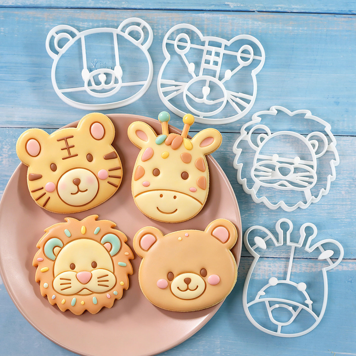 4 Pcs Animal Cookie Cutters Se - Kitchen Appliances For Baking ulasan dan harga