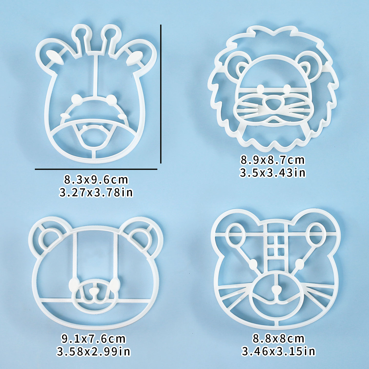 4 Pcs Animal Cookie Cutters Se - Kitchen Appliances For Baking ulasan dan harga