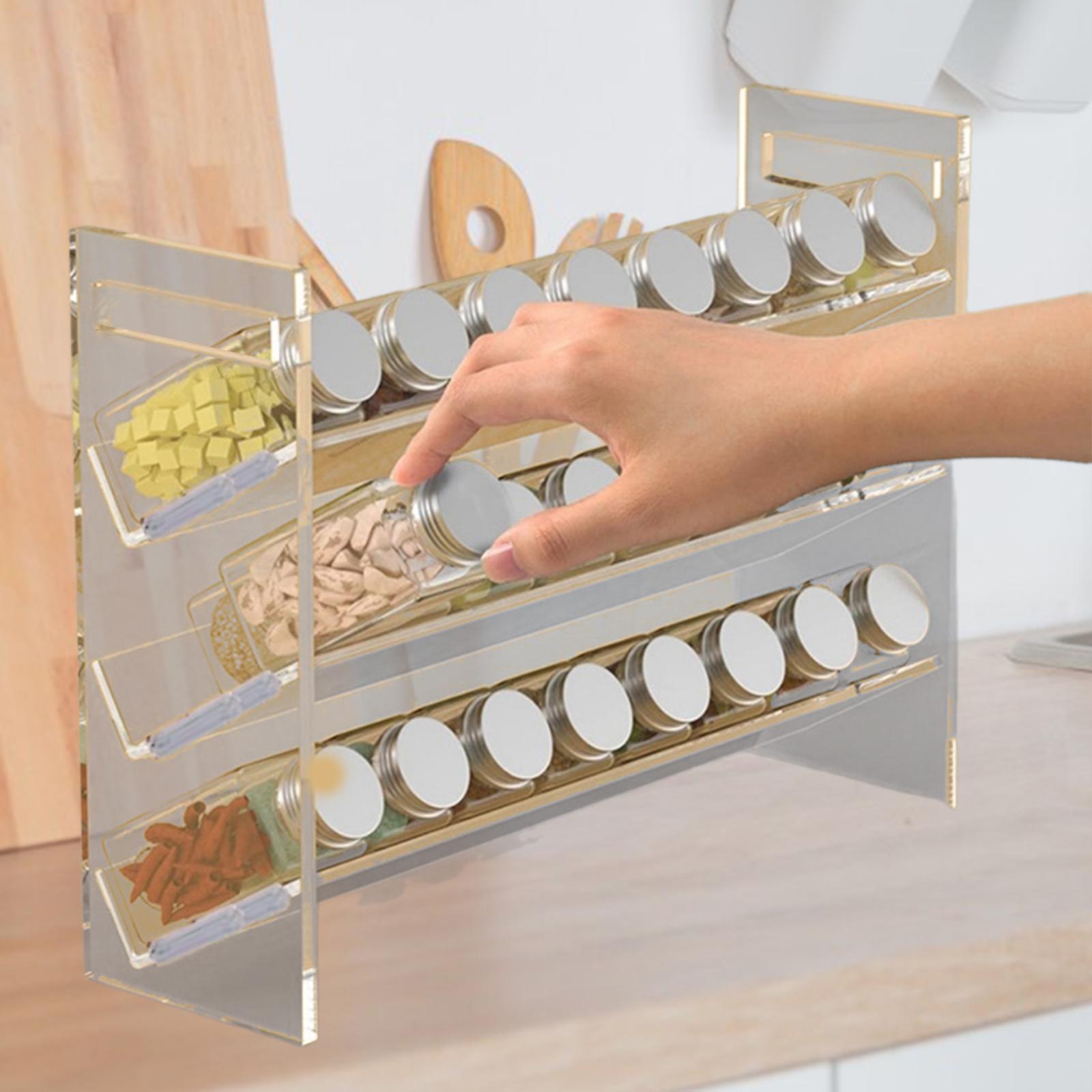 Acrylic Spice Rack Dessert She - Kitchen Cabinet Baking Organizer ulasan dan harga
