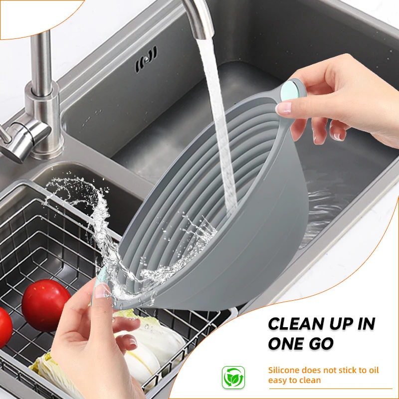 1PC Silicone Foldable Banneton - Kitchen Accessories For Baking ulasan dan harga