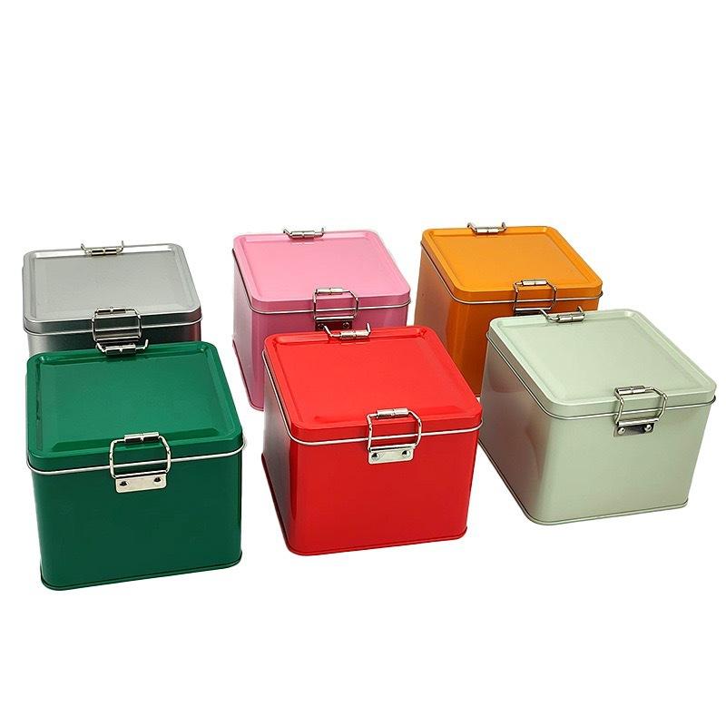 Square Tinplate Cookie Tins Bo - Kitchen Baking Tins ulasan dan harga