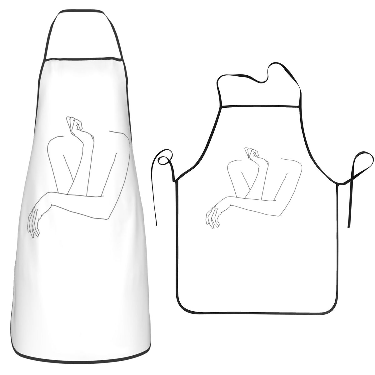 Folded Arms Line Drawing - Ann - Kitchen Baking Drawing ulasan dan harga