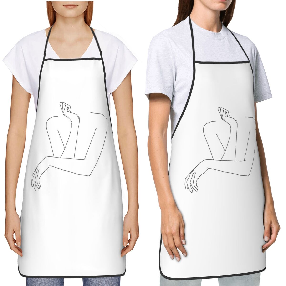 Folded Arms Line Drawing - Ann - Kitchen Baking Drawing ulasan dan harga
