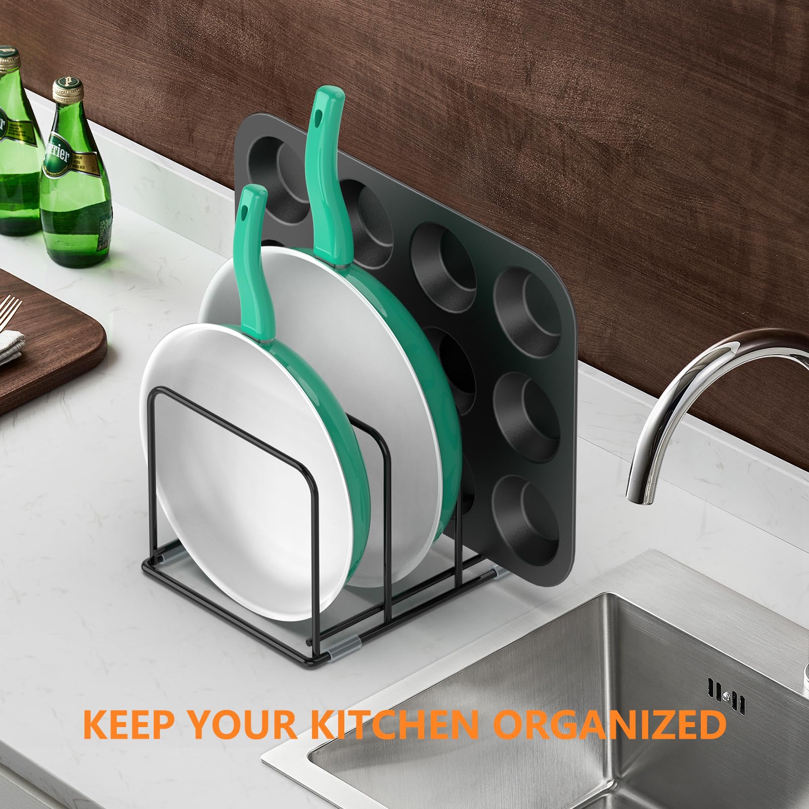 Pan Organizer Kitchen Cabinet  - Kitchen Cabinet Baking Organizer ulasan dan harga