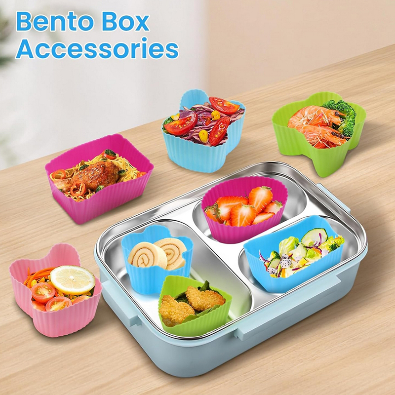8PCS Silicone Lunch Box Divide - Kitchen Accessories For Baking ulasan dan harga