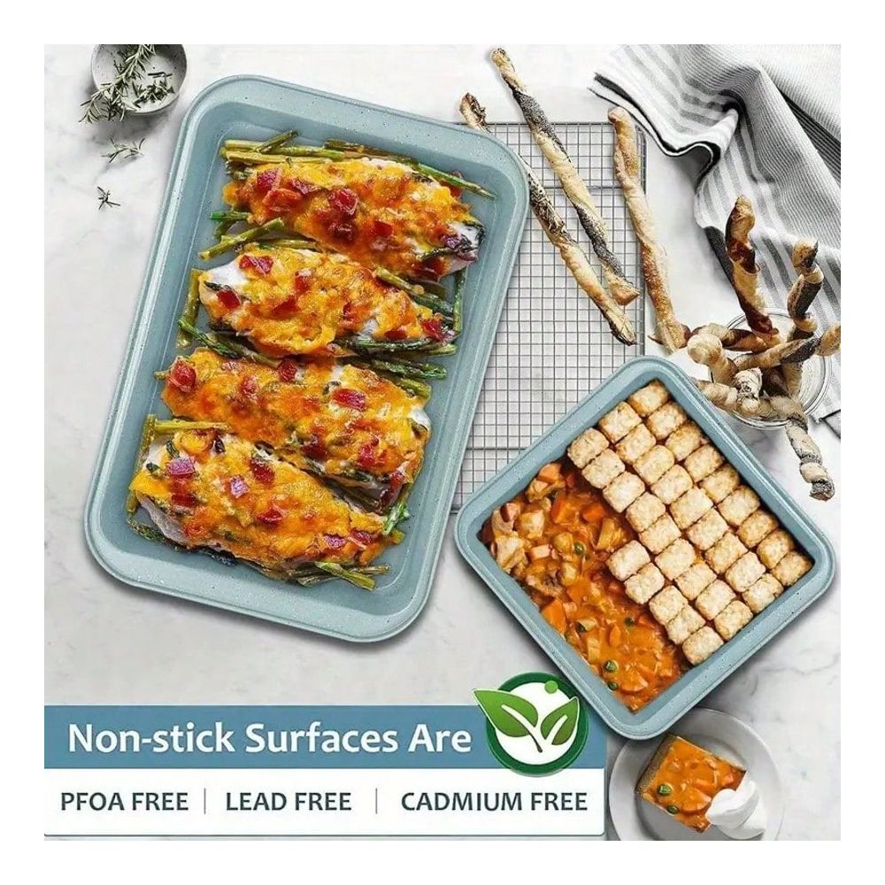 10 Piece Bakeware Set, NonStic - Kitchen Accessories For Baking ulasan dan harga