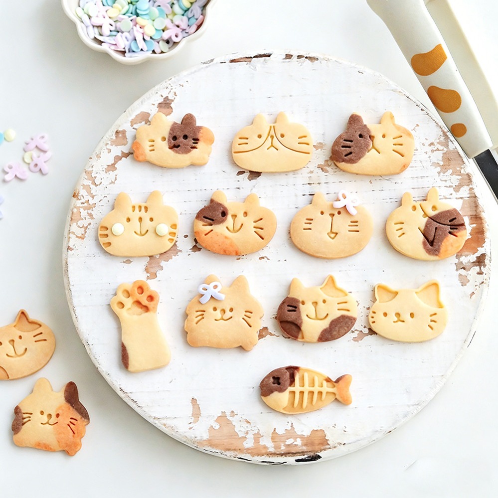 Cute Kitten DIY Stamp Cookie C - Kitchen Appliances For Baking ulasan dan harga