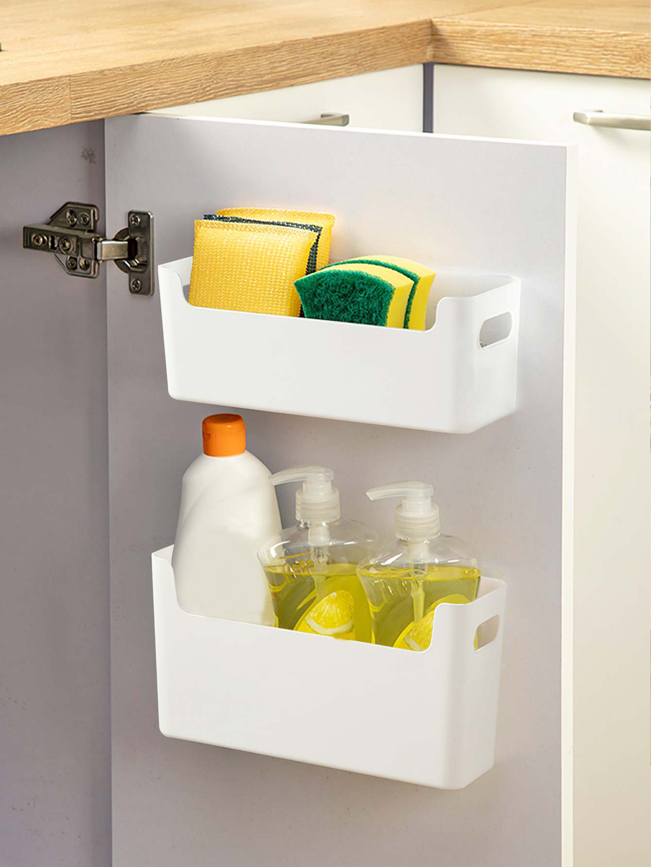Punch Free Cabinet Door Organi - Kitchen Baking Tins ulasan dan harga