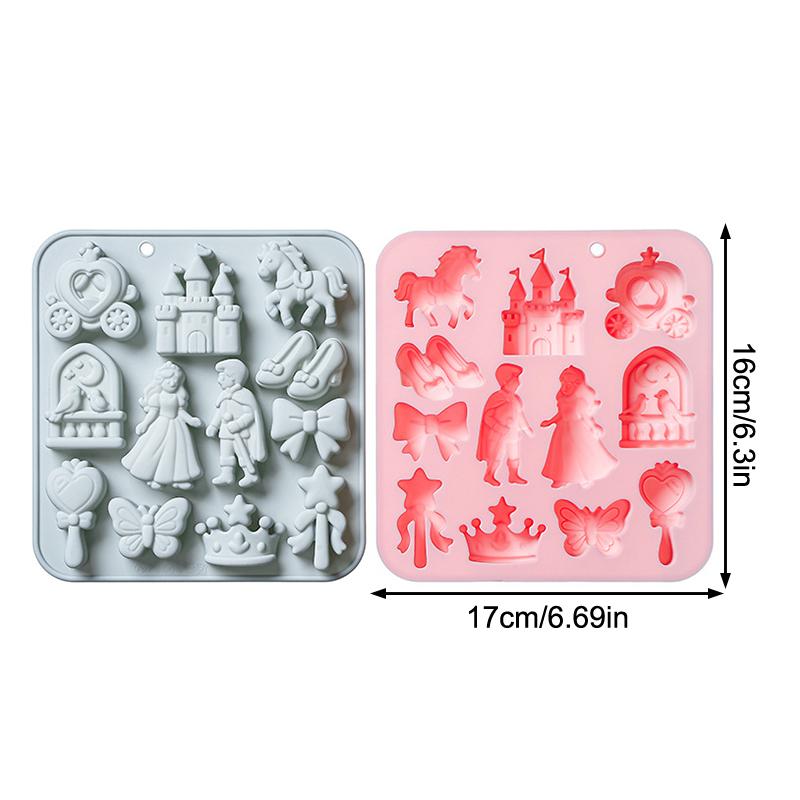 HOT!12 Cavity Prince, Princess - Silicone Cake Mold ulasan dan harga