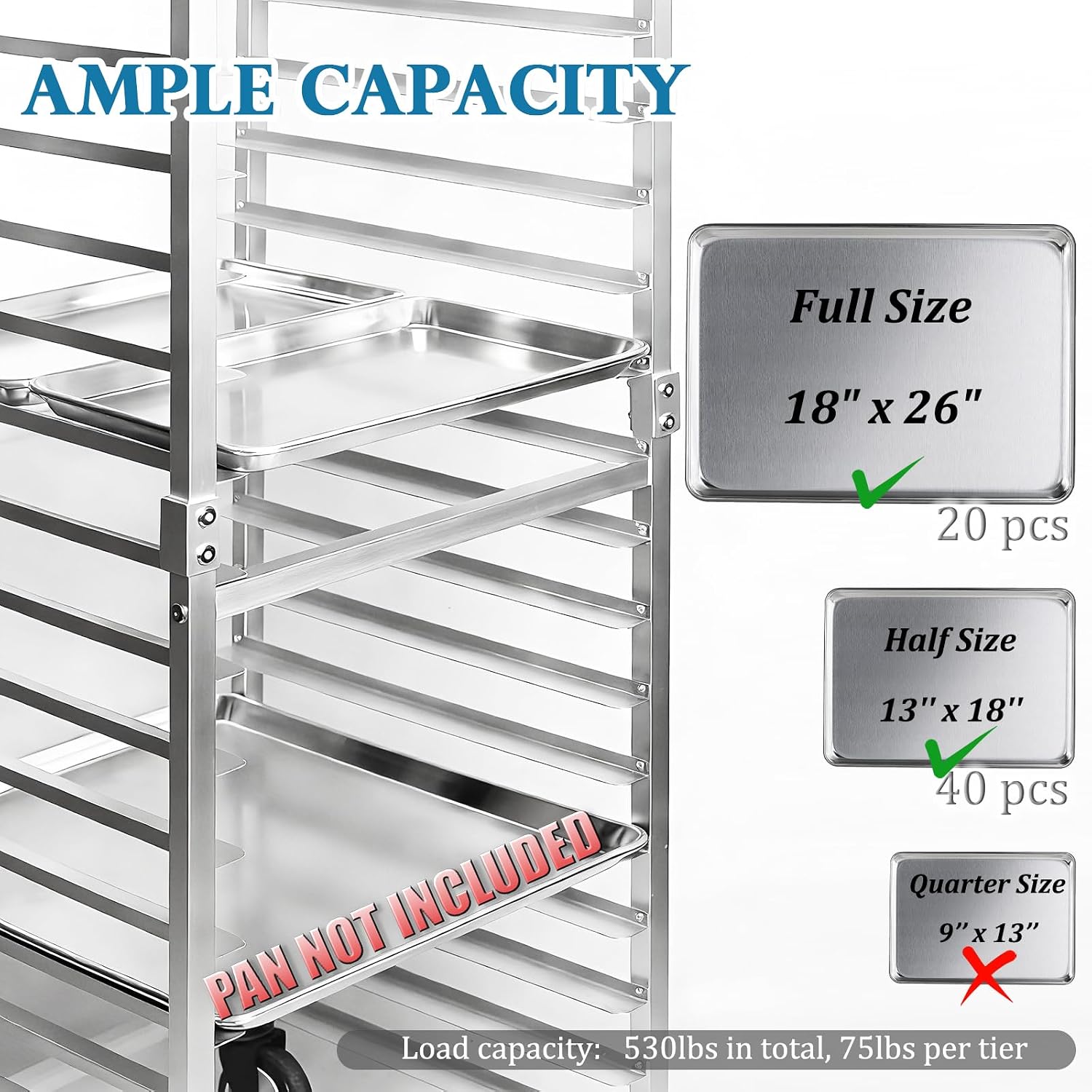 Commercial 20 Tier Stainless S - Kitchen Baking Pan ulasan dan harga
