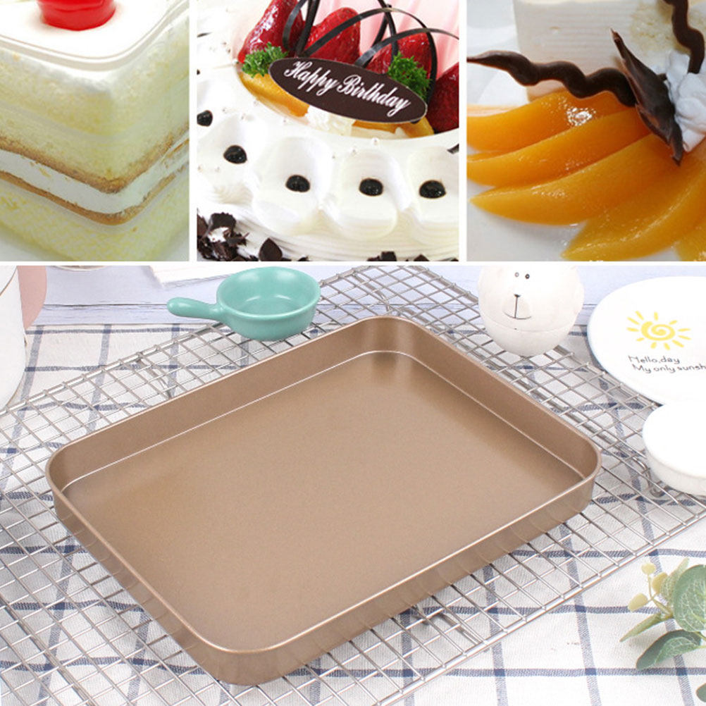 Carbon Steel Rectangular Cake  - Kitchen Baking Pan ulasan dan harga