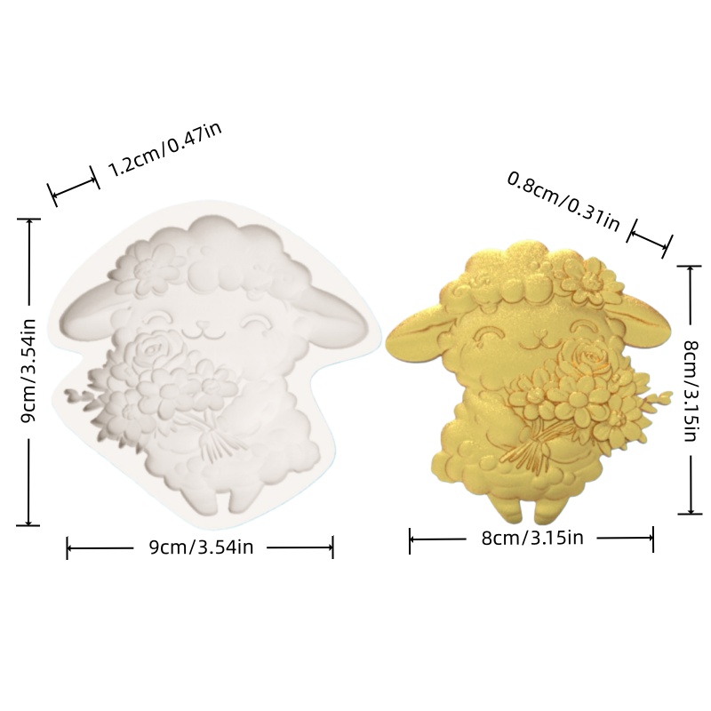 Healing-Themed Ranch Bouquet L - Silicone Cake Mold ulasan dan harga
